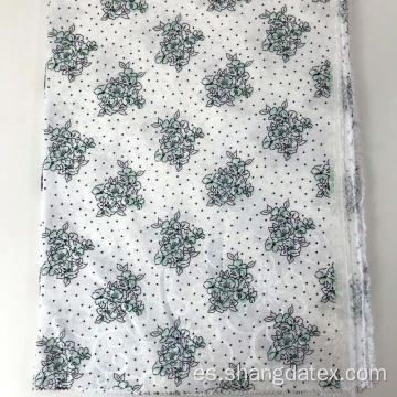 Tela de estampado jacquard brillante de rayón viscosa brillante